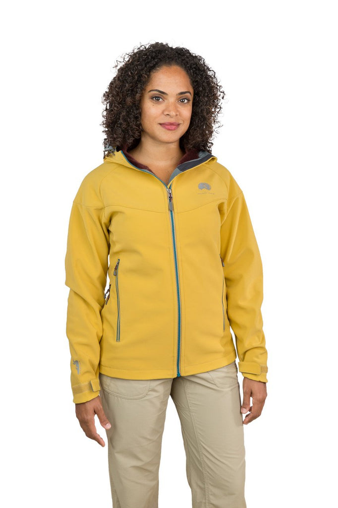 Qaras - Womens Waterproof Windproof Hooded Soft Shell Jacket