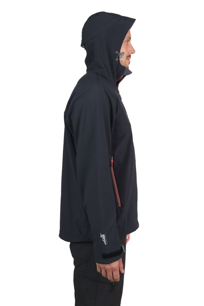 Qaras - Mens Waterproof, Windproof, Hooded Soft Shell Jacket